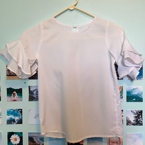 Dainty White Breezy Angelic Top